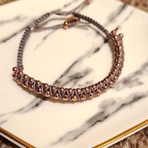Rose gold crystal & grey Stella & Dot Bracelet